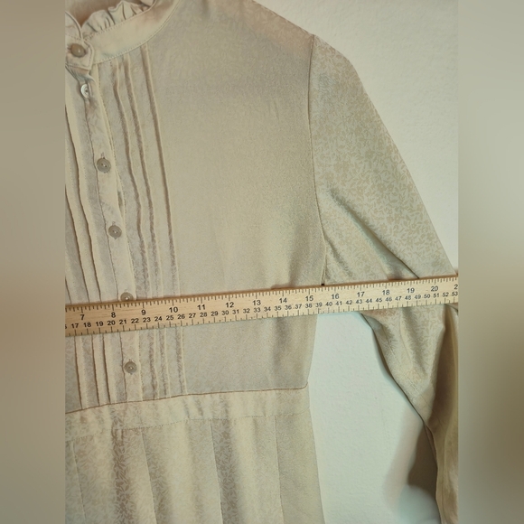 Chic Cream Long Sleeve Dress - Picture 6 of 9